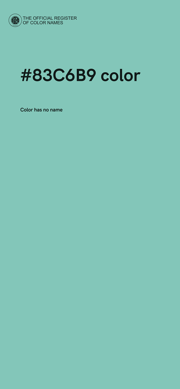 #83C6B9 color image
