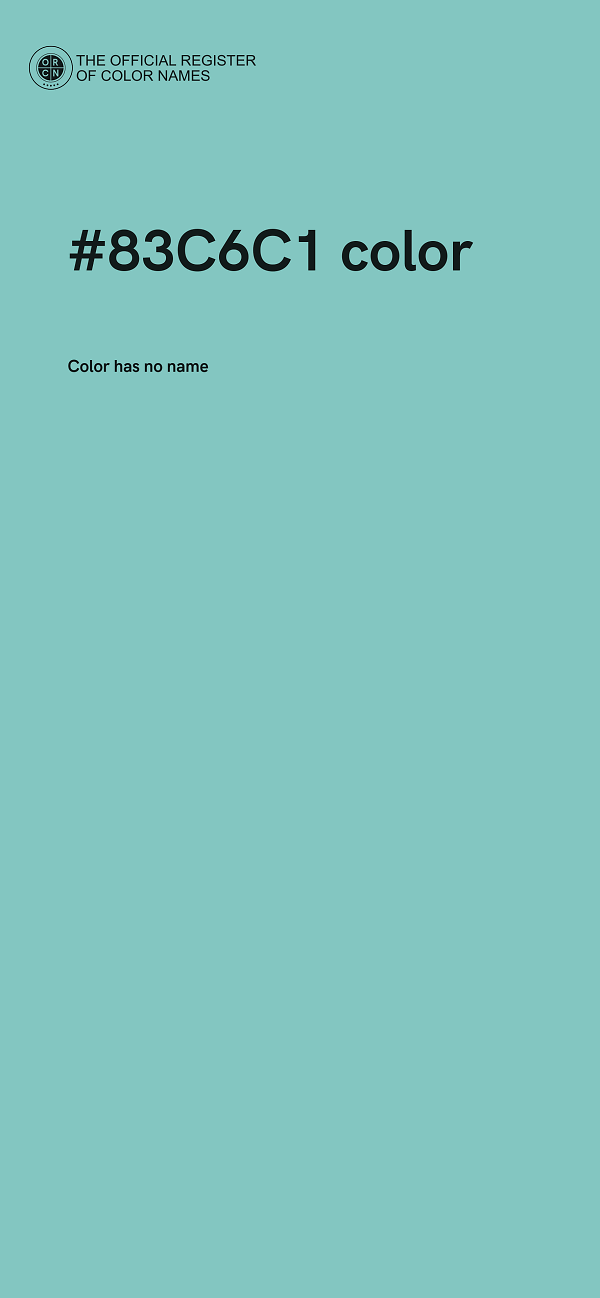 #83C6C1 color image