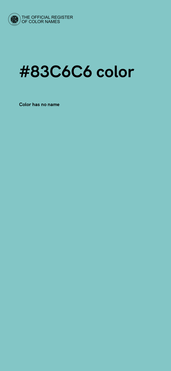 #83C6C6 color image