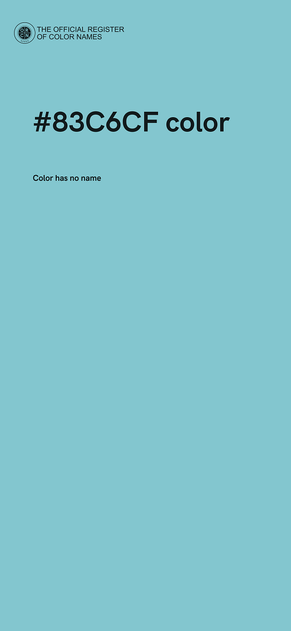 #83C6CF color image