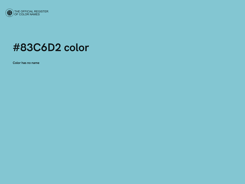 #83C6D2 color image