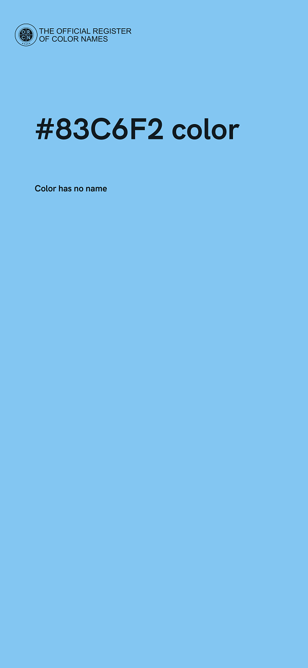 #83C6F2 color image