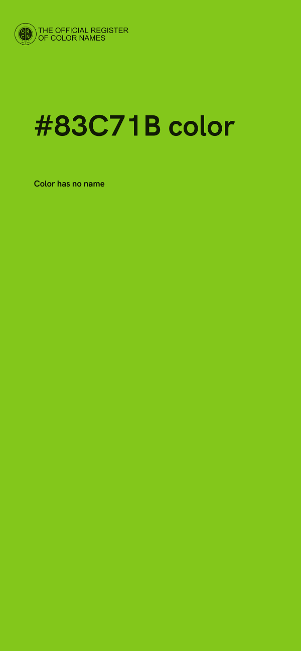 #83C71B color image