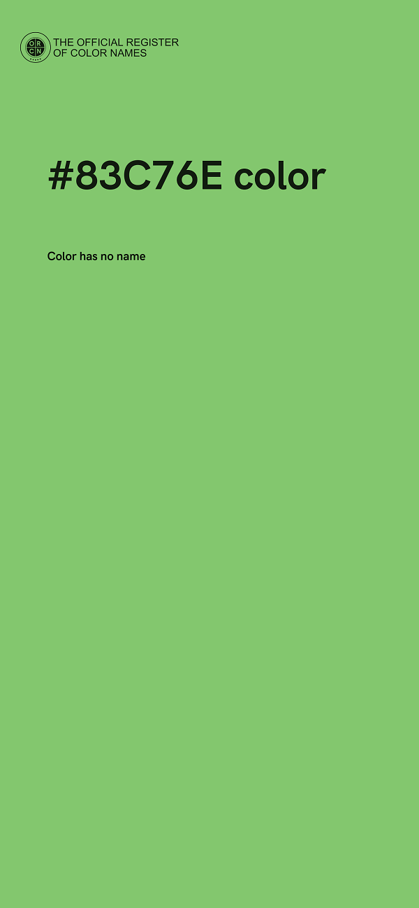 #83C76E color image