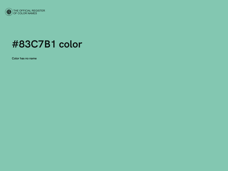 #83C7B1 color image