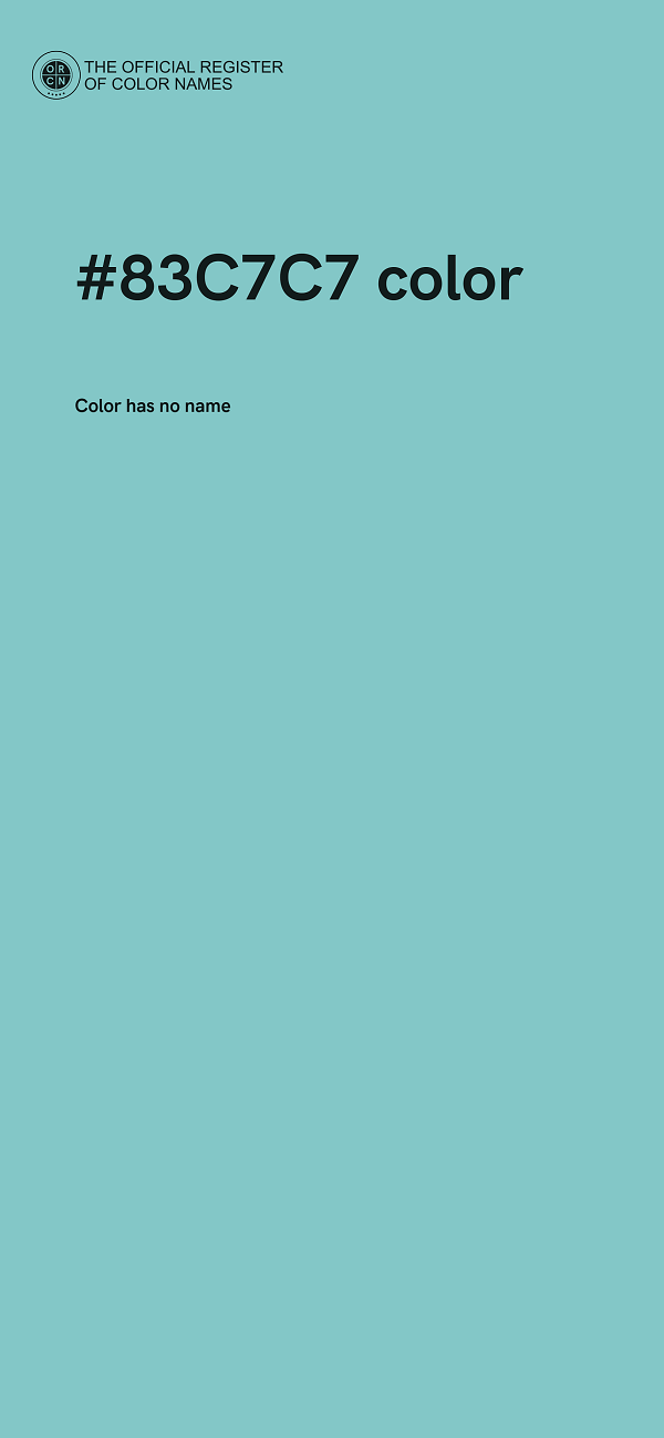 #83C7C7 color image