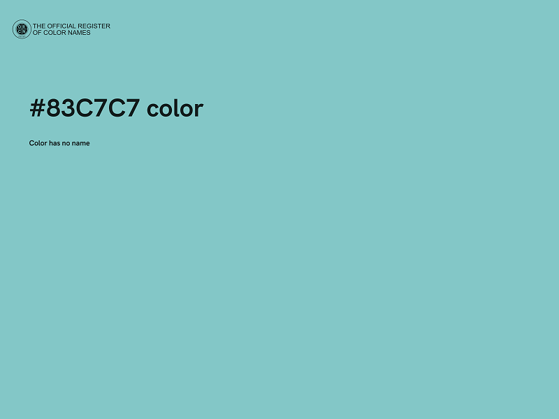 #83C7C7 color image