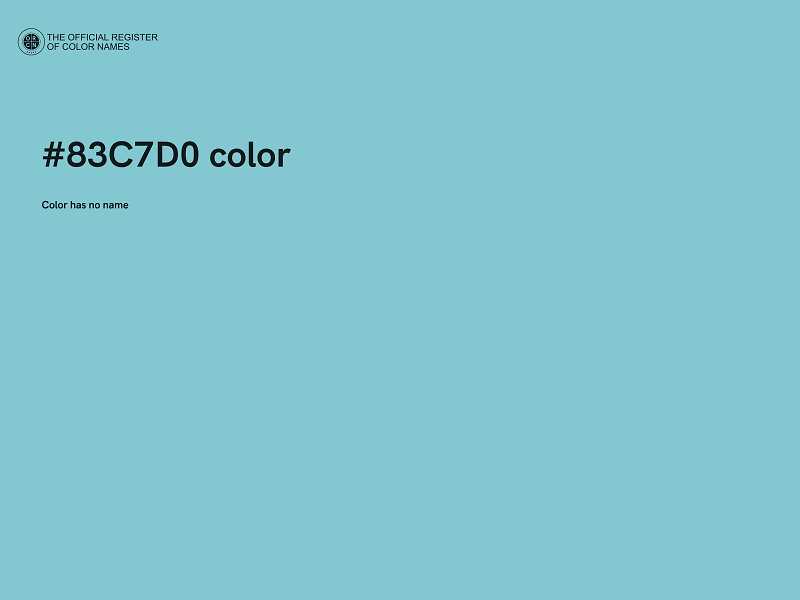 #83C7D0 color image