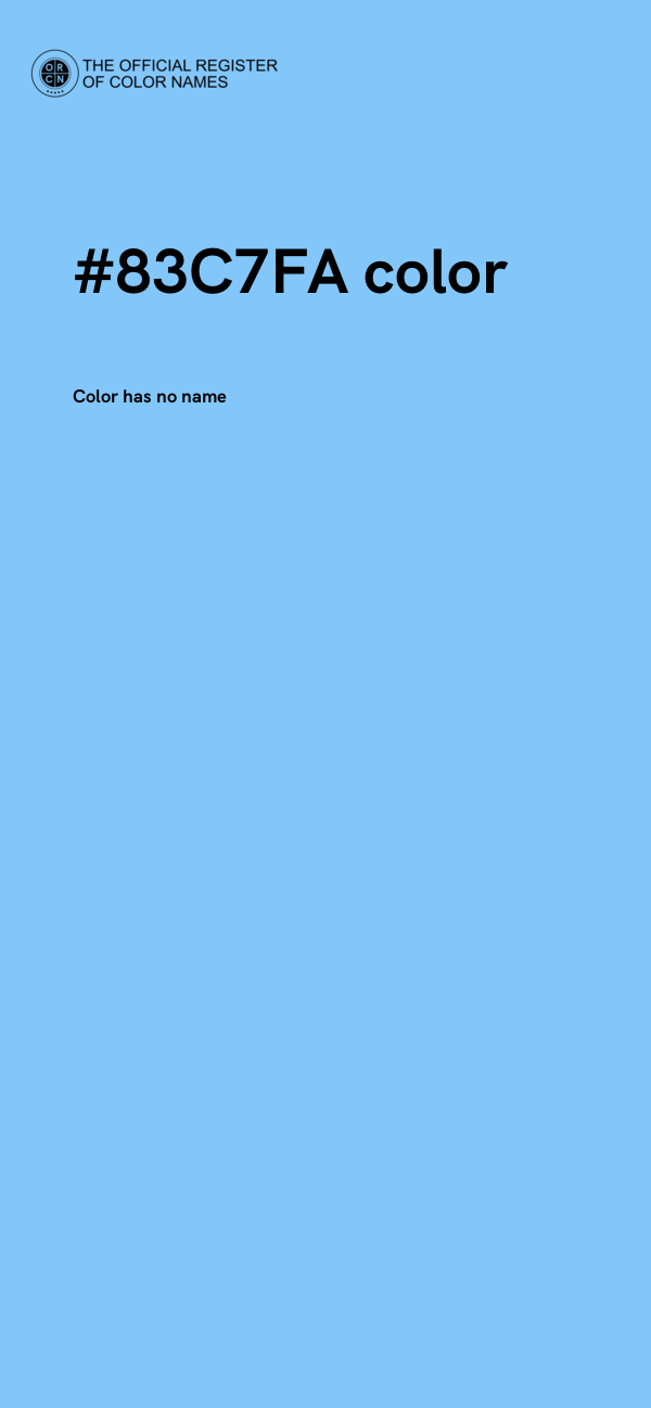 #83C7FA color image