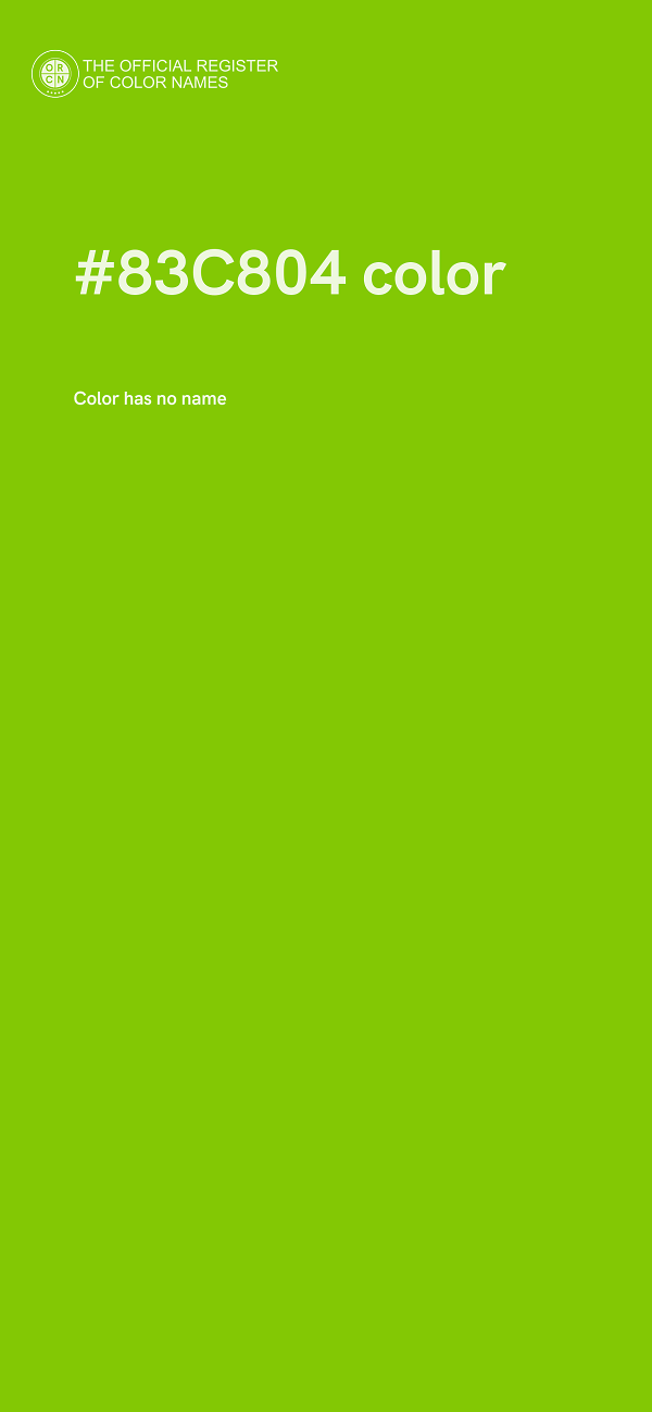 #83C804 color image