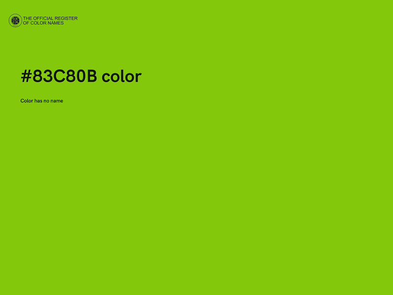 #83C80B color image
