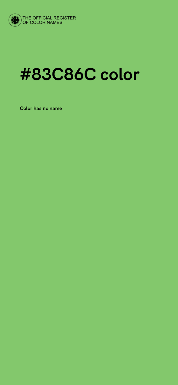 #83C86C color image