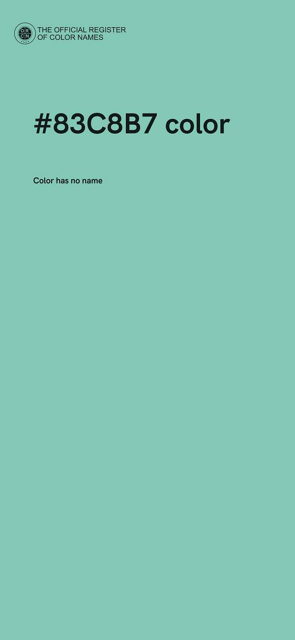 #83C8B7 color image