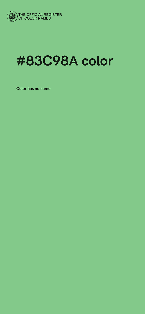 #83C98A color image