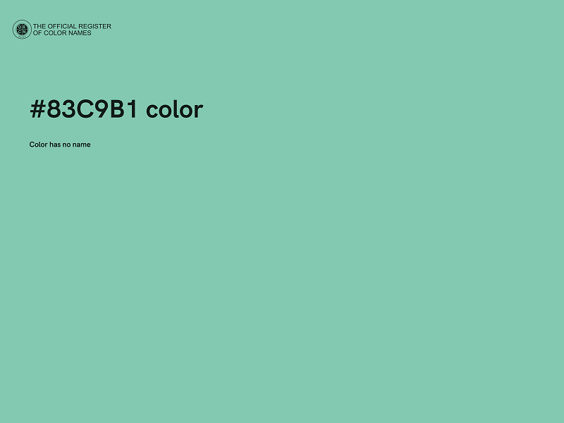 #83C9B1 color image