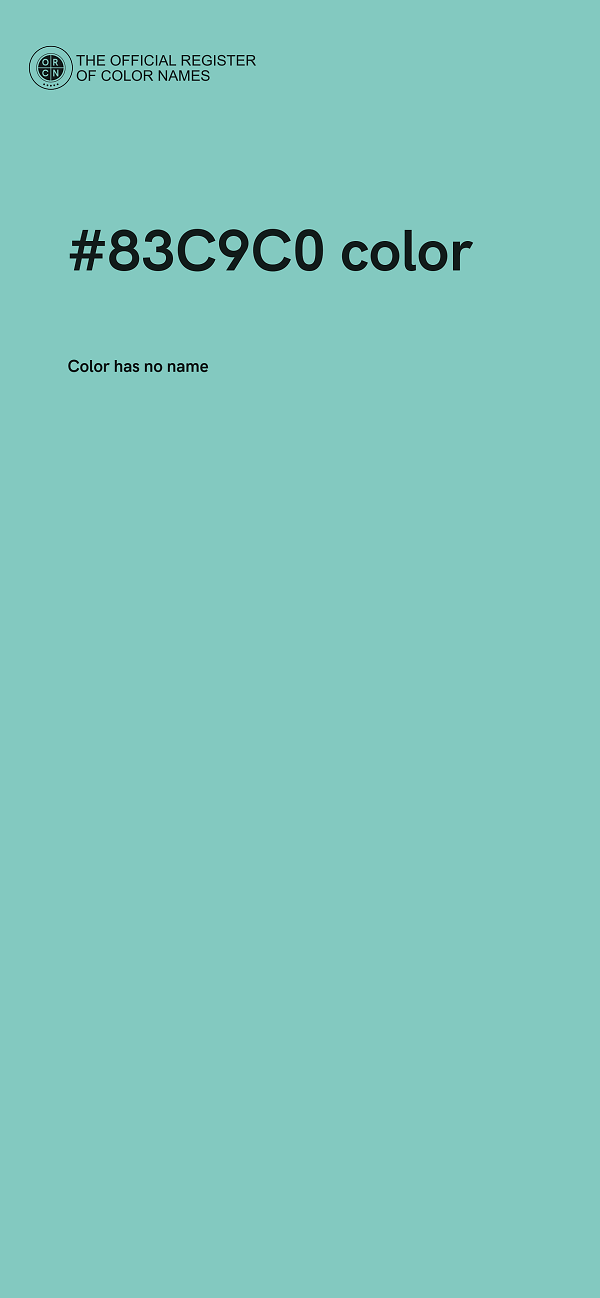 #83C9C0 color image