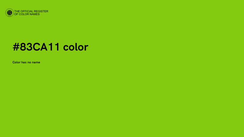 #83CA11 color image
