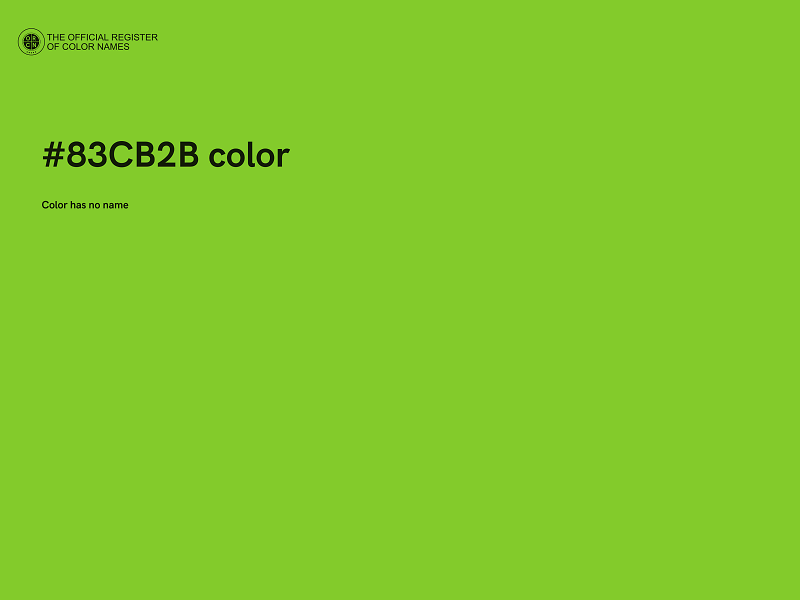 #83CB2B color image