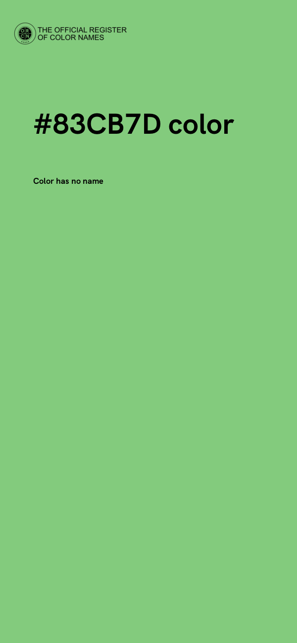 #83CB7D color image