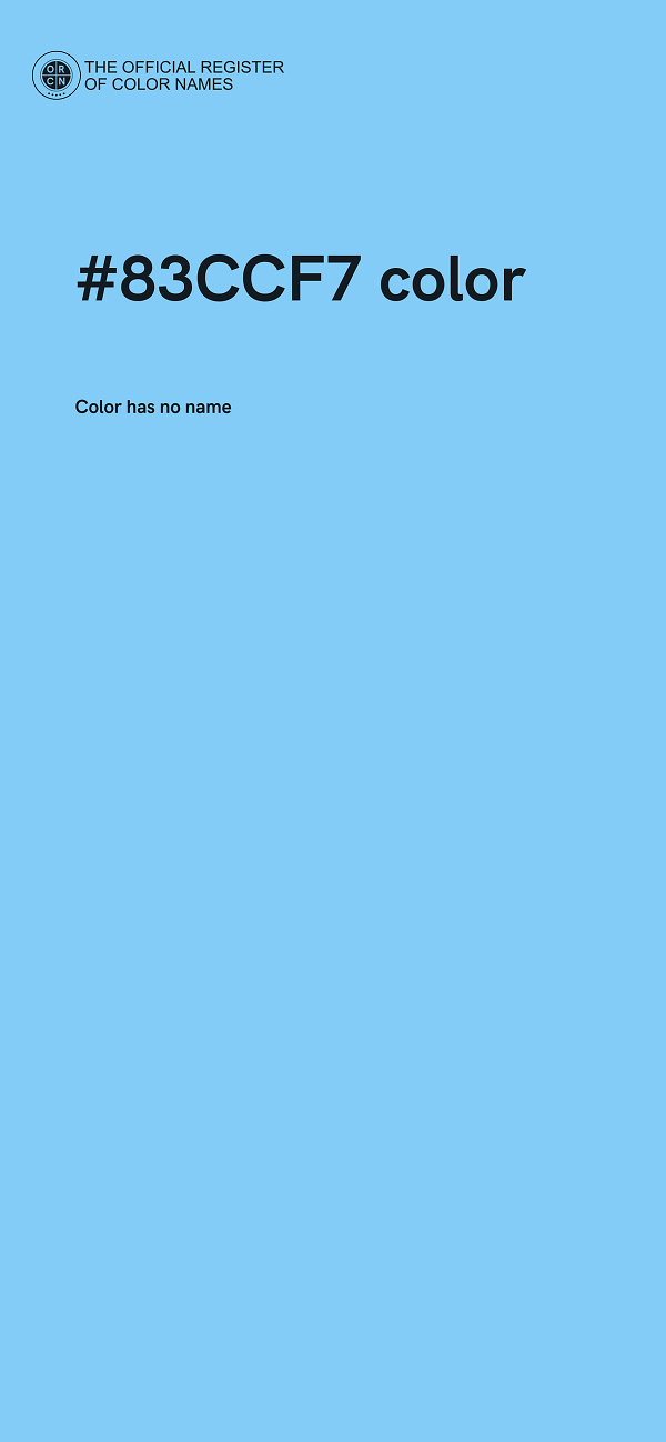#83CCF7 color image