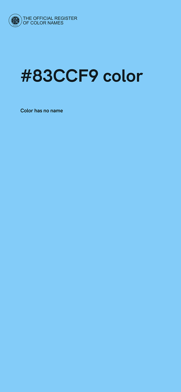#83CCF9 color image