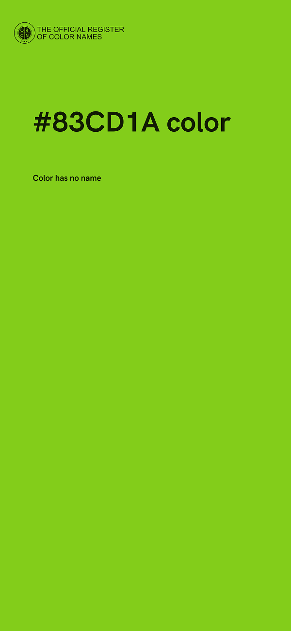 #83CD1A color image