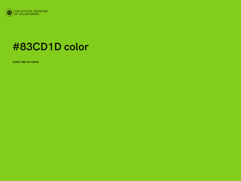 #83CD1D color image