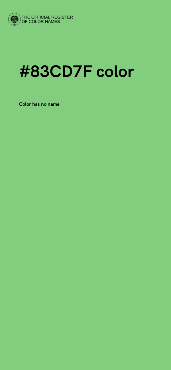 #83CD7F color image