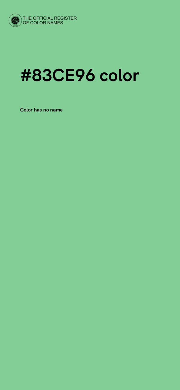 #83CE96 color image
