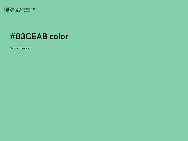 #83CEAB color image