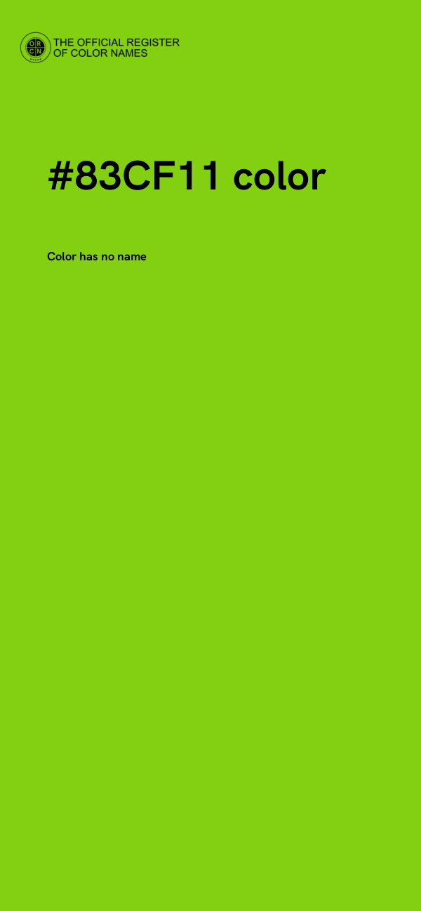 #83CF11 color image