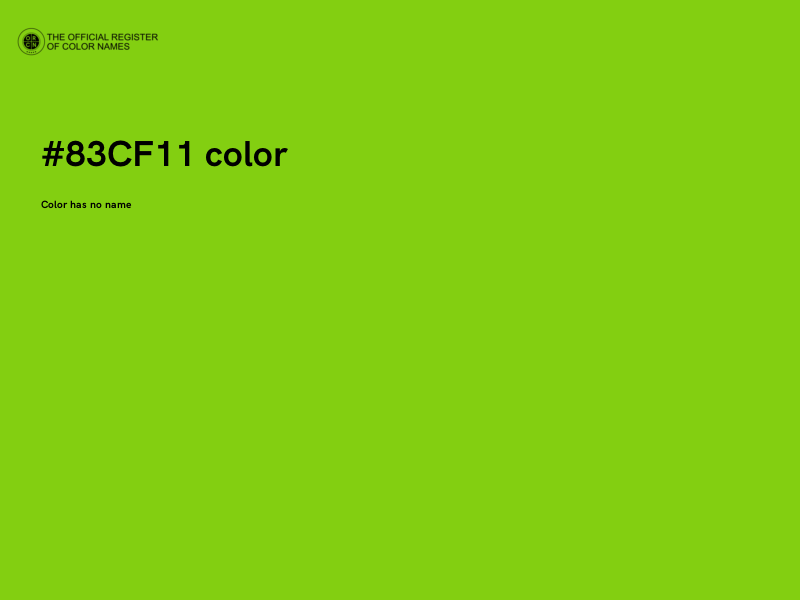 #83CF11 color image