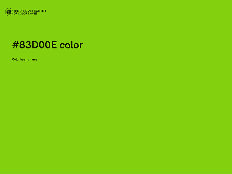 #83D00E color image