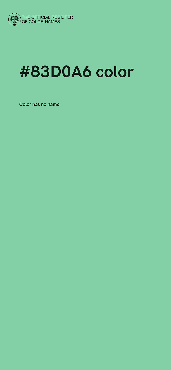 #83D0A6 color image