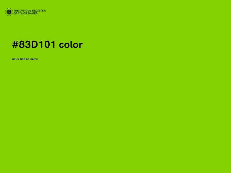 #83D101 color image
