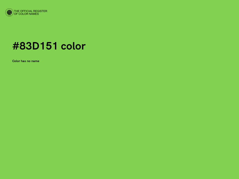 #83D151 color image