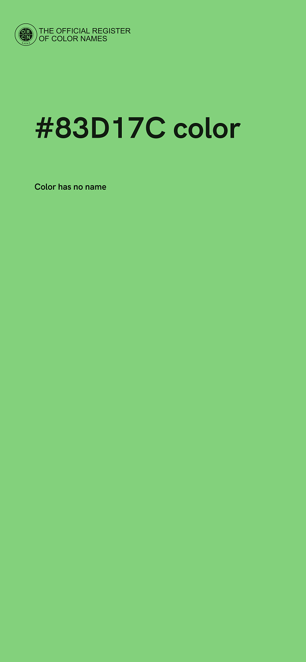 #83D17C color image