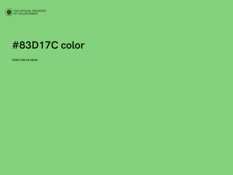 #83D17C color image
