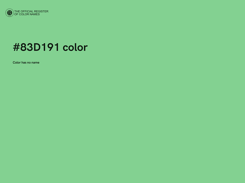 #83D191 color image