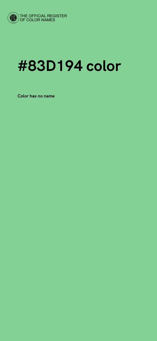 #83D194 color image