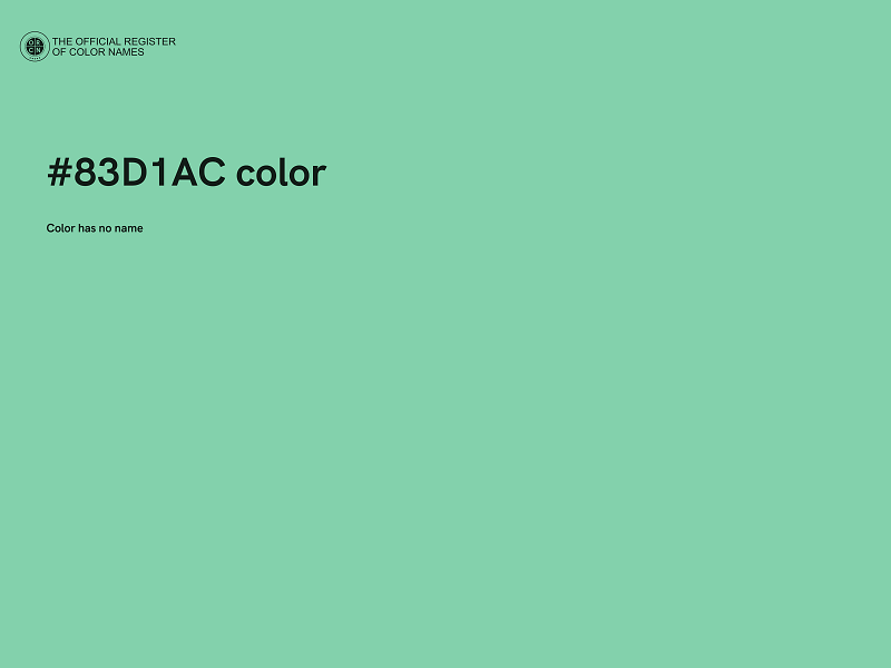 #83D1AC color image