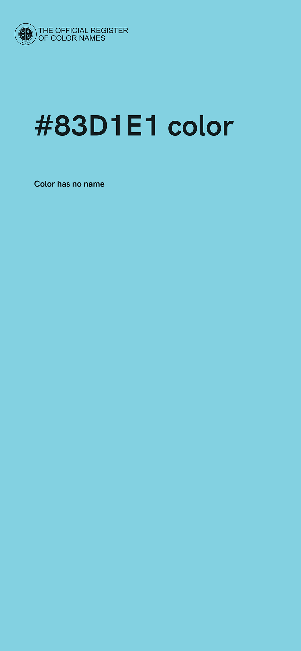 #83D1E1 color image