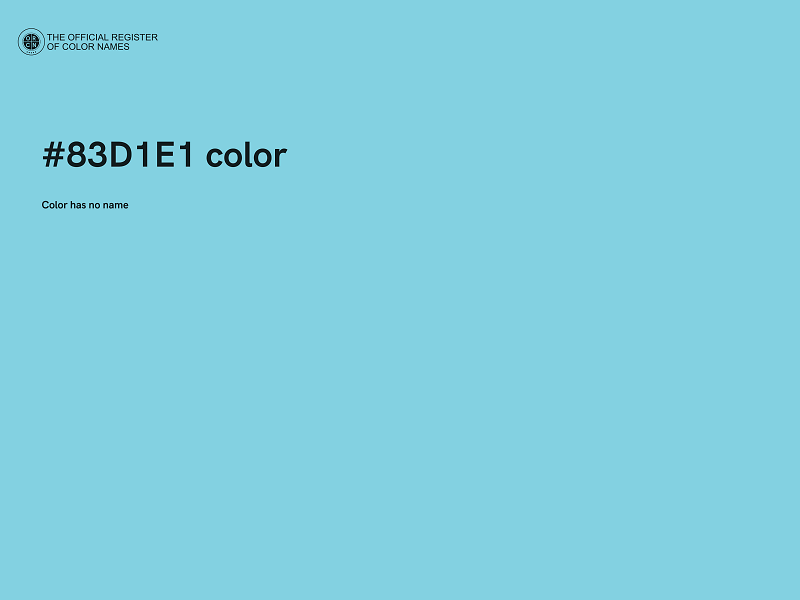 #83D1E1 color image