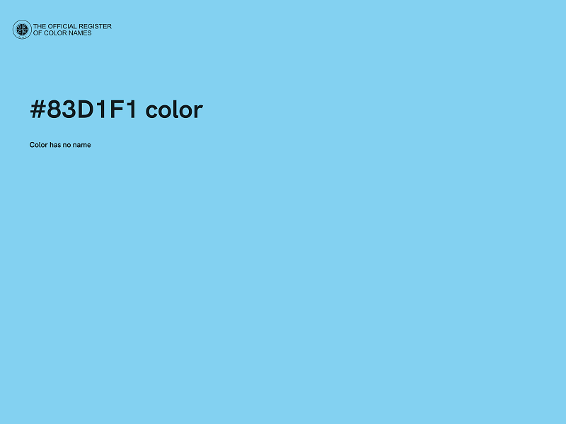 #83D1F1 color image