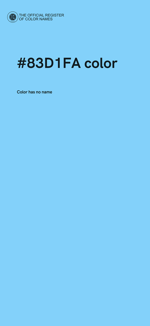 #83D1FA color image
