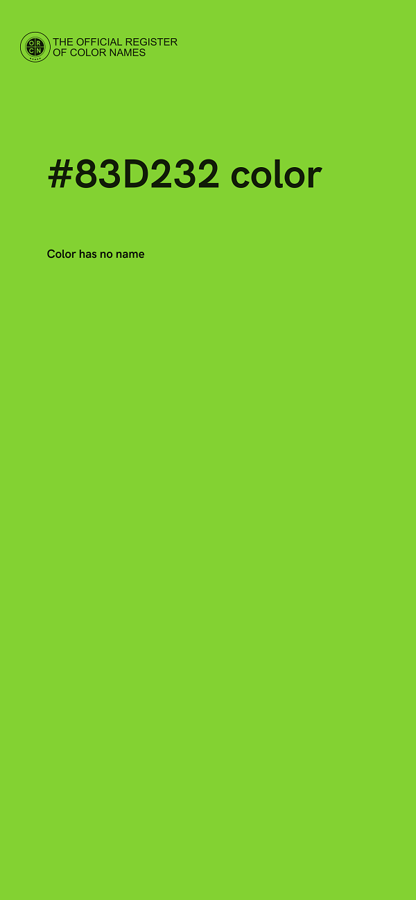 #83D232 color image