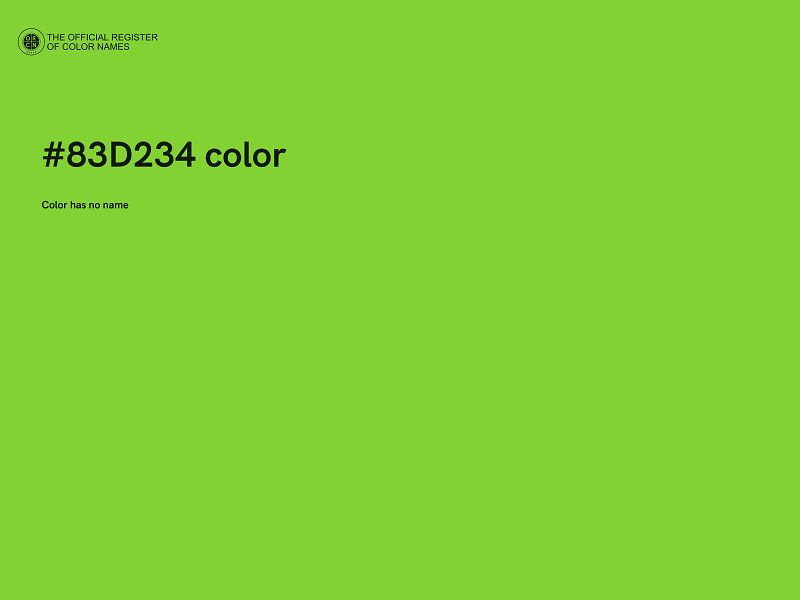 #83D234 color image