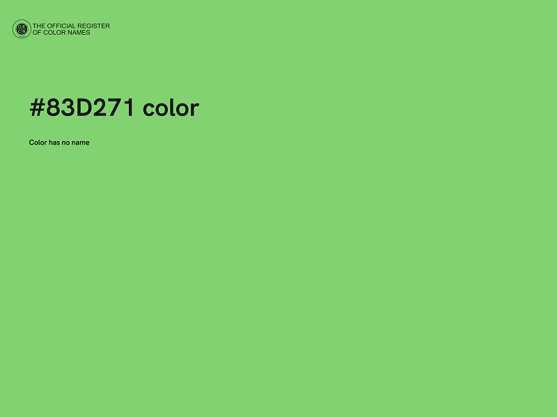 #83D271 color image