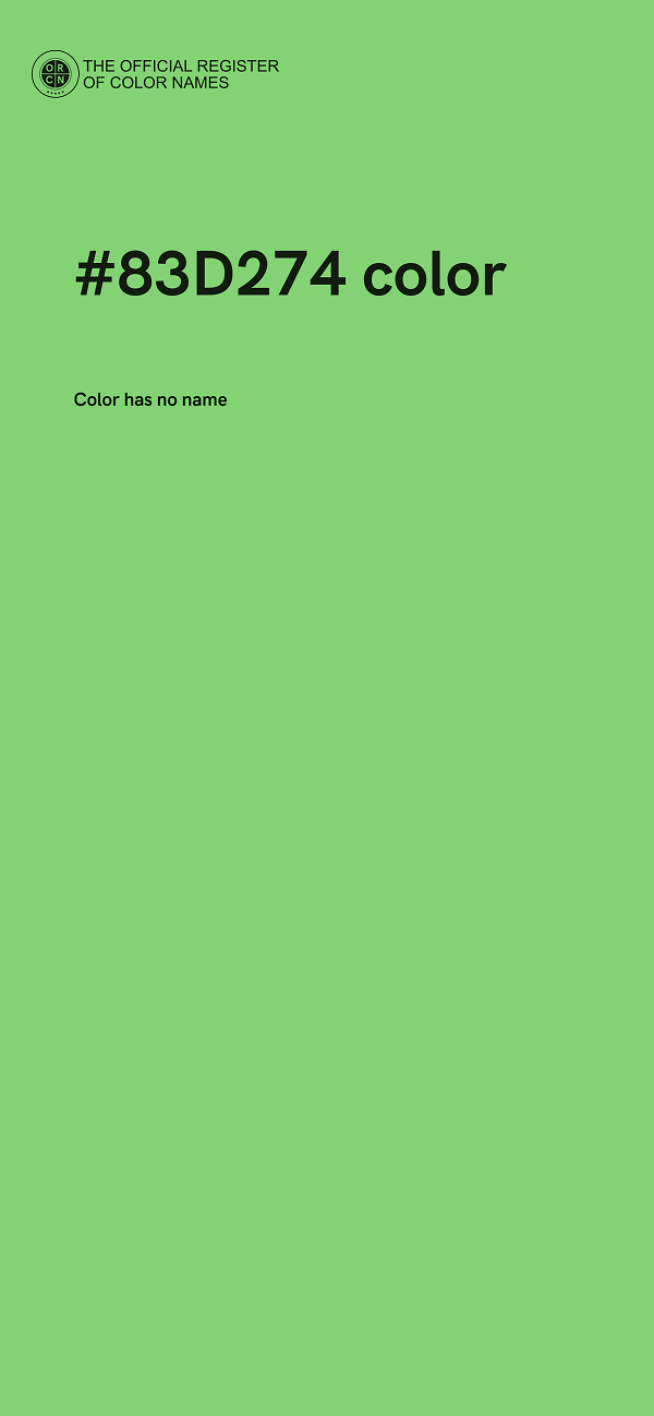#83D274 color image