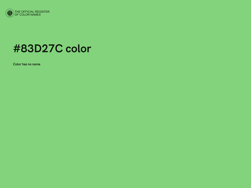 #83D27C color image